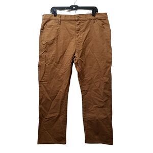 Dickies Pants Men’s 38X30 Brown Straight Flex Duck Utility Carpenter Jeans